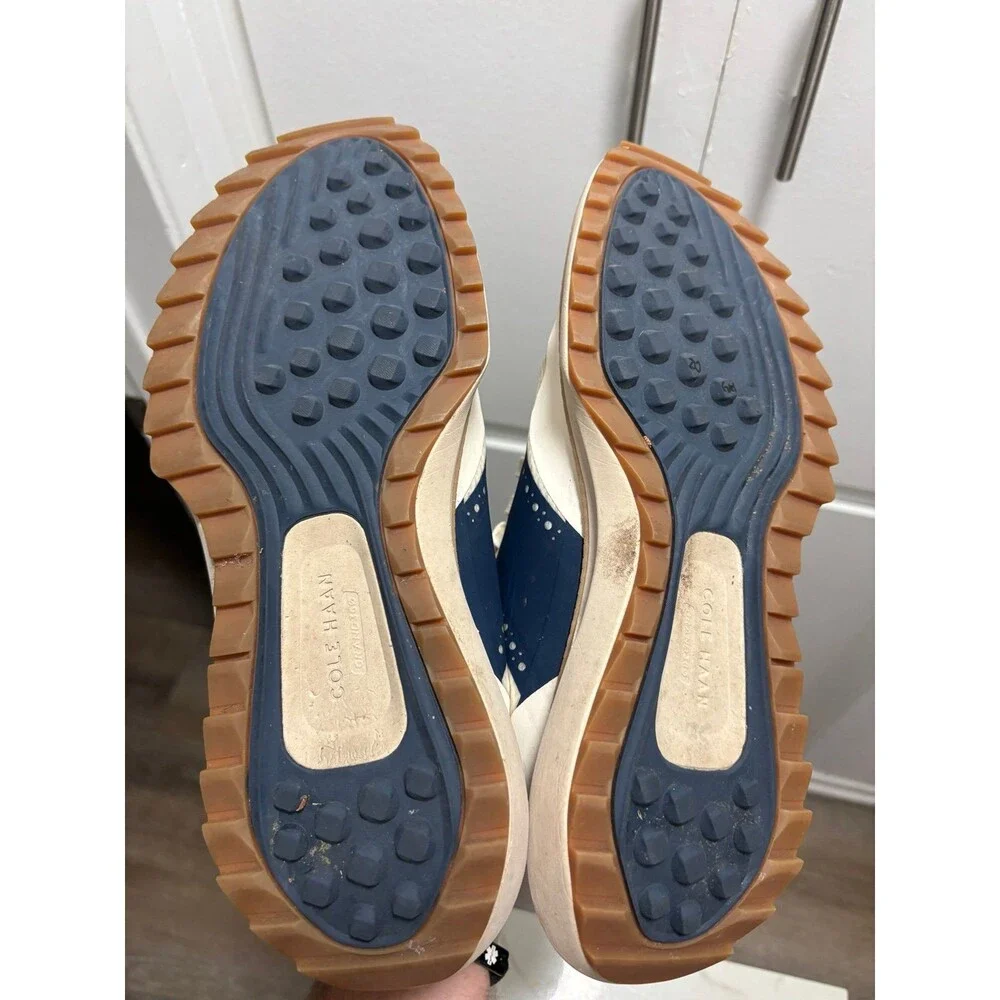 Cole Haan GrandPro Ashland Golf Shoes Ivory Navy Blazer Blue Mens Size 11